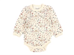 CeLaVi withered rose floral woolen bodysuit